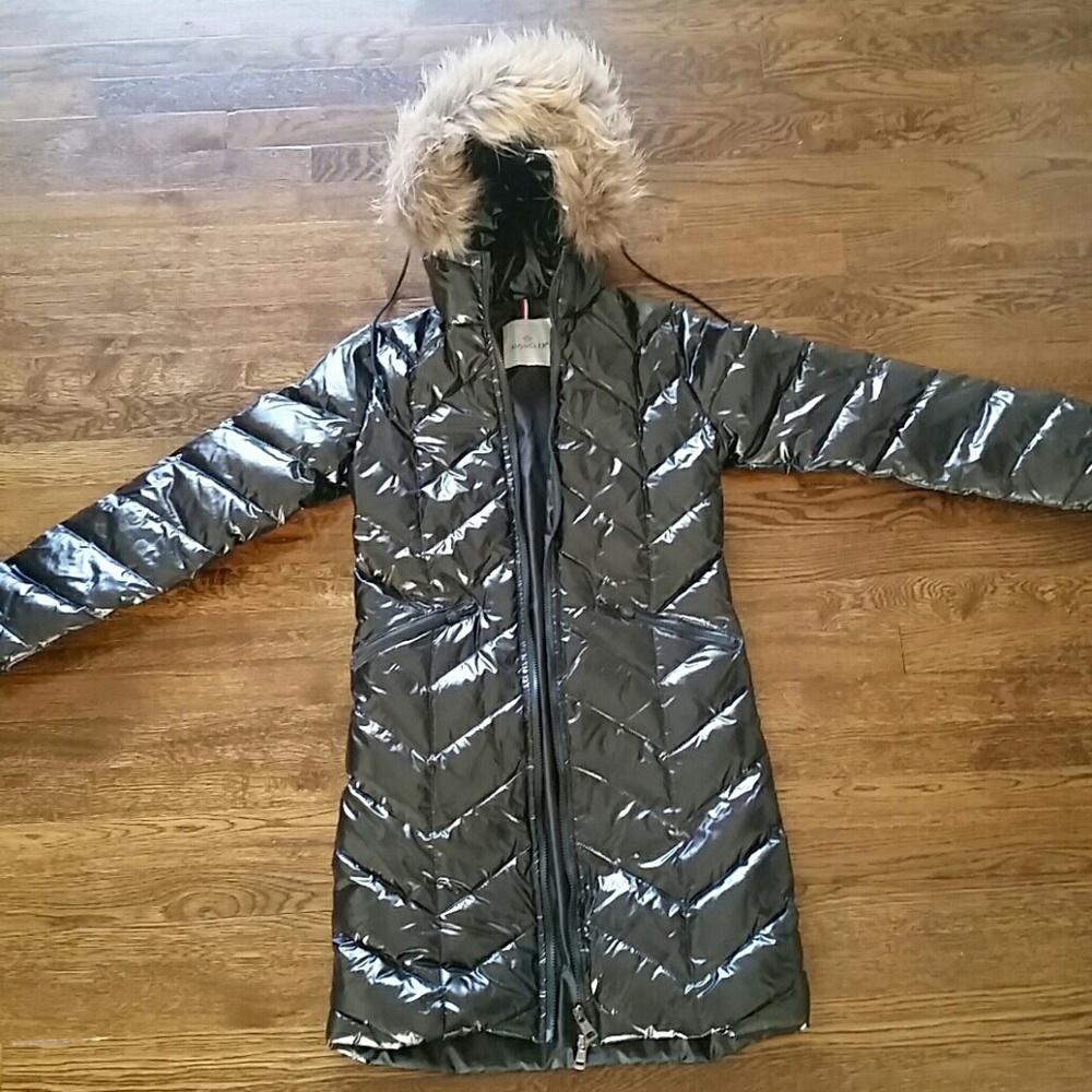 Moncler Size 2/M Black Puffer Coat